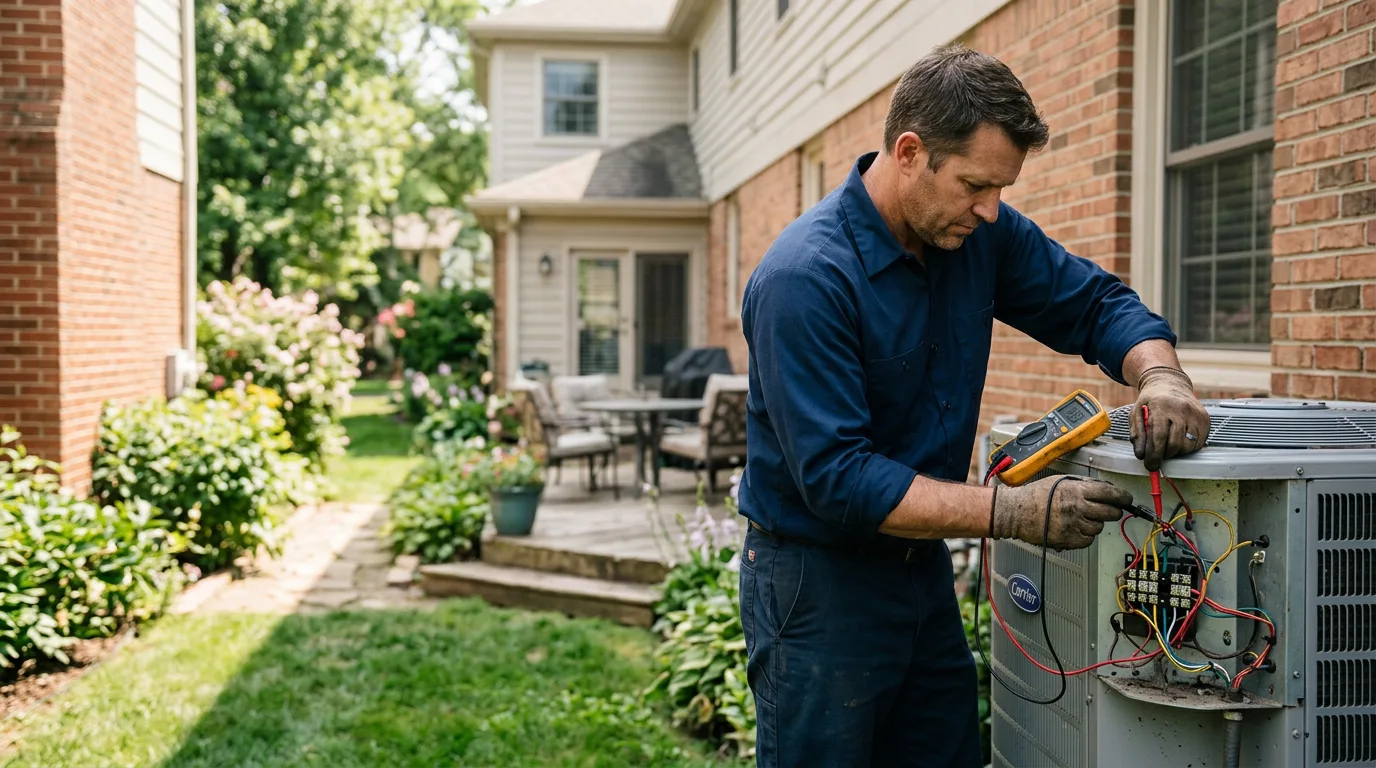 HVAC technician working near Mount Sterling, WI
